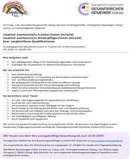 Stellenausschreibung