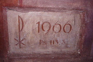 Kirche Buchbach Jahrestafel